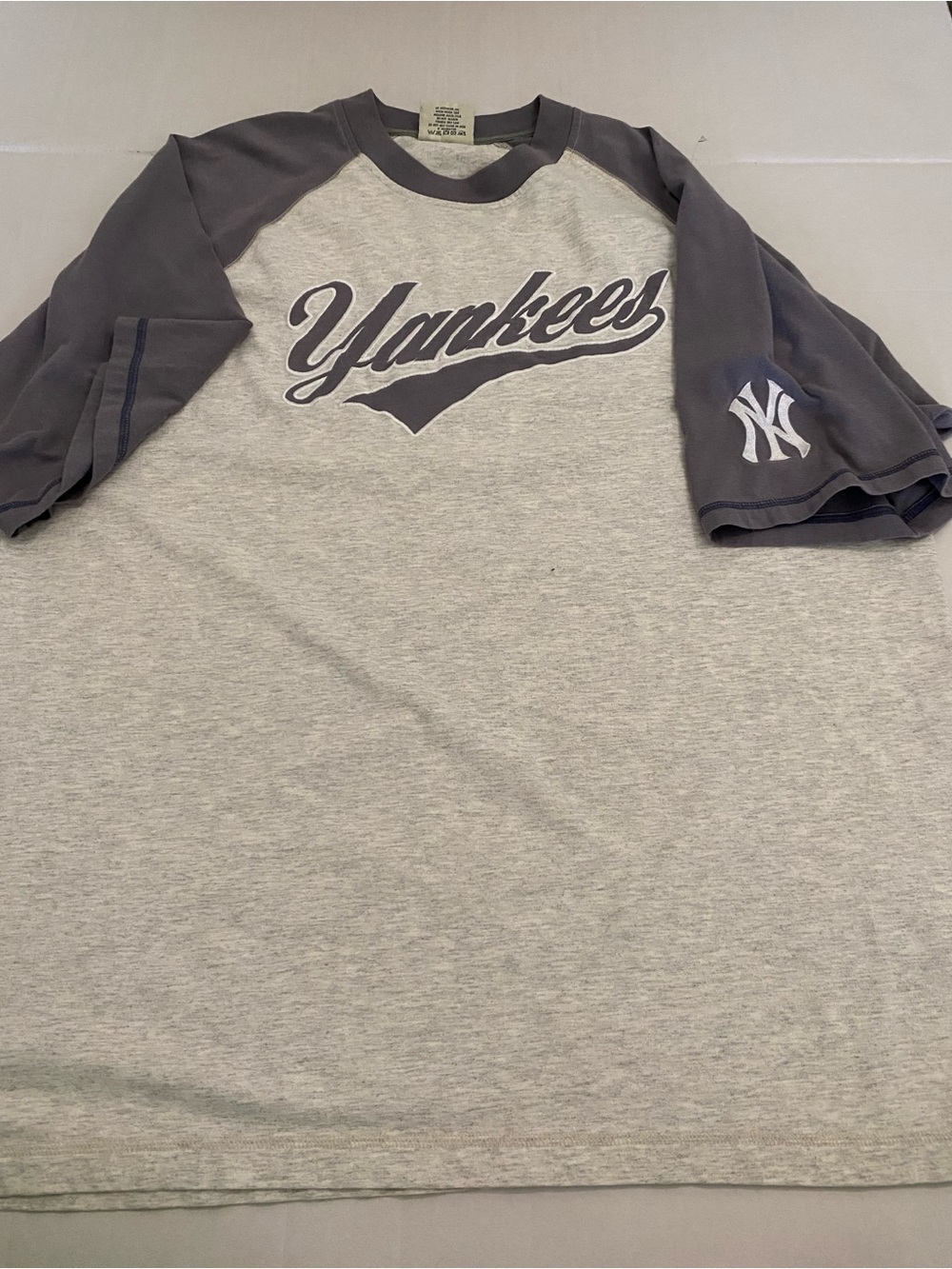 New York Yankees Gray & White Lee Tee Derek Jeter 2XL